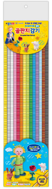 종이나라 골판지 감기 공예 14색 52매, 단품, 단품