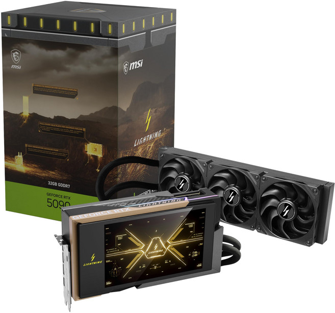 MSI 게이밍 RTX 5090 32G 라이트닝 Z 그래픽 카드32GB GDDR7 512비트 익스트림 성능 2775MHz 디스플레이포트 x3 2.1a HDMI 2.1b NVIDI, MSI 게이밍 RTX 5090 32G 라이트닝 Z 그래