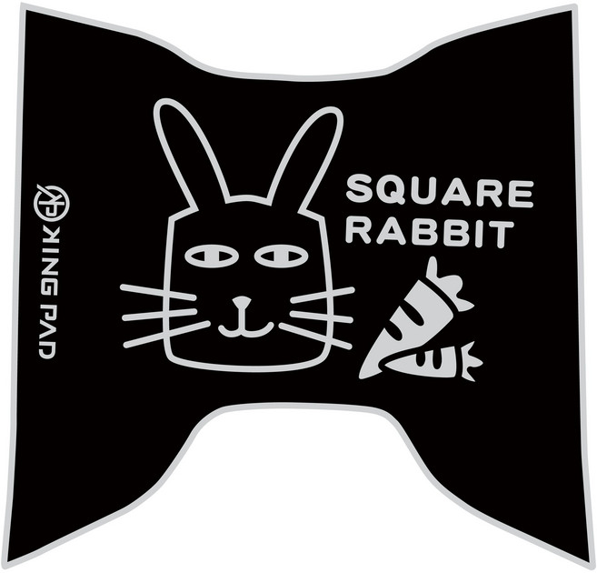 KING PAD VINOORA 125 機車腳踏墊 小小兵 止滑腳踏墊 立體造型腳踏墊, 方臉兔W58(淡灰)XS