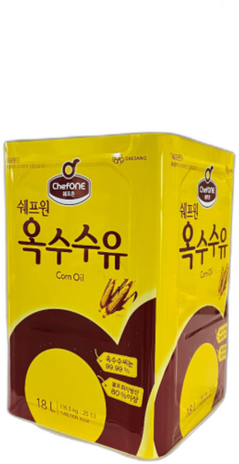 업소용 쉐프원 옥수수유 대용량 옥배유, 1개, 18L
