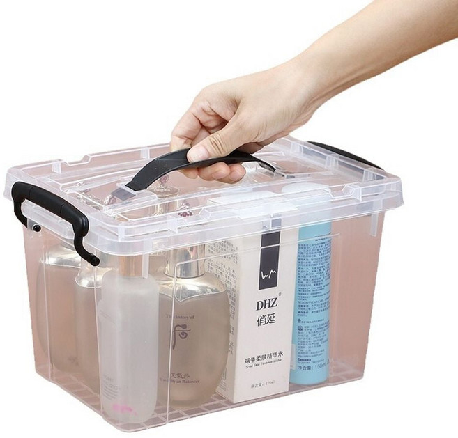 투명리빙박스 소형10L 중형 18L, 소형, 소형 10L, 1개