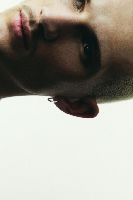 국내배송 ZARA 자라 남성 남자 스테인리스 스틸 후프 이어링 실버 0441406808 1854741, M (M)