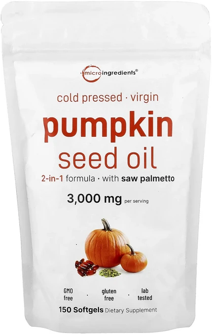 몸관리하세요 겨울입니다 Micro Ingredients 호박씨 오일 냉압착 소프트젤 150정 특별관리진행, MicroIngredients호박씨오일냉압착소프트젤15 - 쿠팡