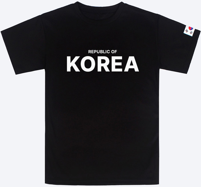 REPUBLIC OF KOREA 쿨링 반팔 티셔츠 RT002 - 헬스 운동 응원 기능성 드라이핏 쿨소재 스포츠