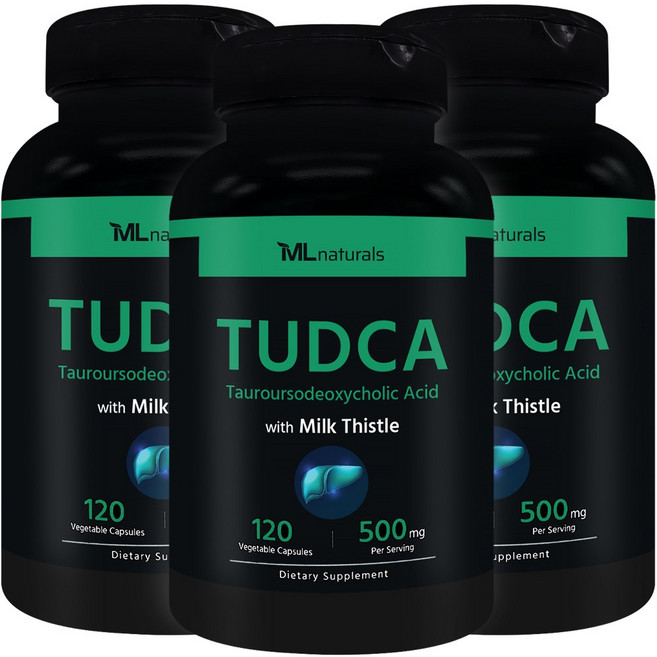 [미국빠른직구] 신제품 마이라이프 내추럴스 투드카 (타우린+우르소데옥시콜산) with 밀크씨슬, 3개, 120정