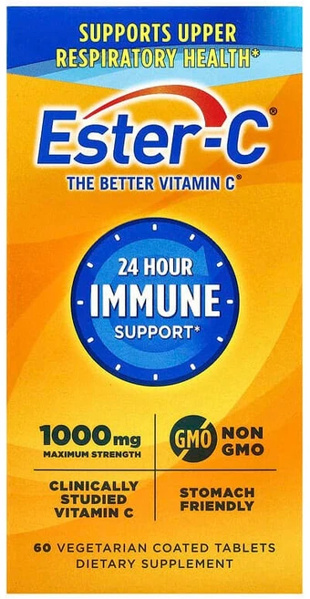 EsterC 24시간 면역력 지원 1000mg 베지 코팅정 60정 ESC-16980, 1 - 쿠팡