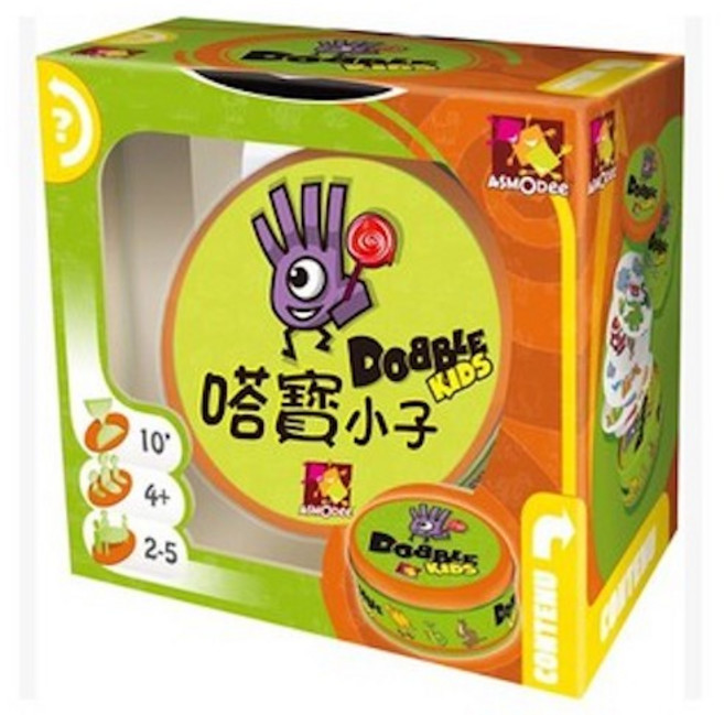 DOBBLE Kids 嗒寶小子 桌遊 親子桌上遊戲 6歲以上, 1個