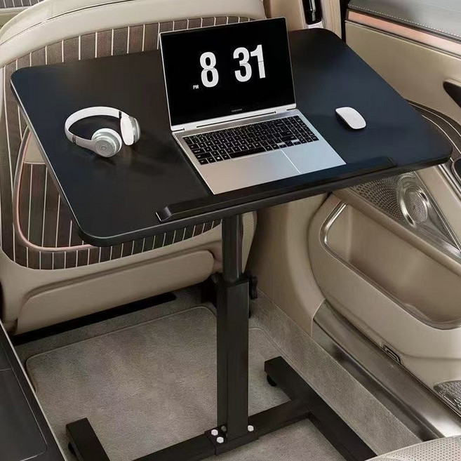 BCQ 더하다 차량용책상 차량용테이블 접이식 높이조절 각도조절 차박테이블 미끄럼방지, 50*35, 50*35 * 블랙(미끄럼방지O), 1개