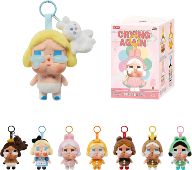 (국내배송) POPMART 팝마트 크라이베이비 크라잉 어게인 플러시 키링 미개봉 1개입, 6개, 크라이베이비 어게인