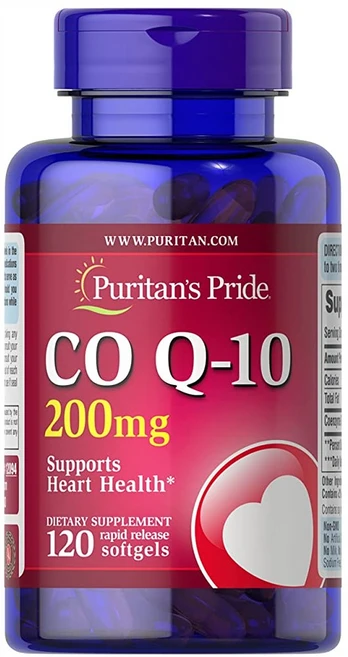 퓨리탄스프라이드 코큐텐 CoQ10 200mg 속방형 120소프트젤, 120정, 1개 - 쿠팡