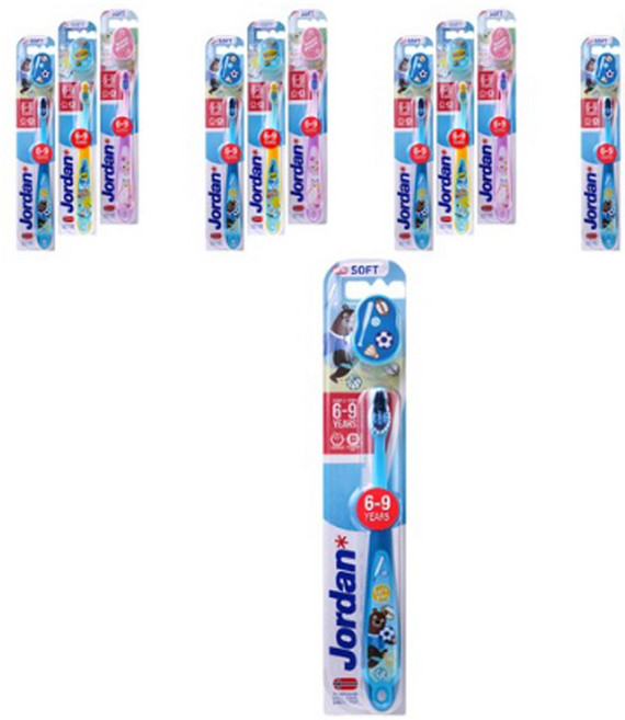 조르단 어린이 칫솔 스텝 3단계, 랜덤발송, 1개입, 11개