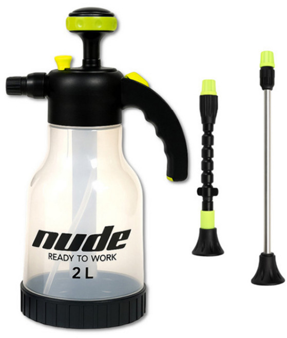 MODE 모드 KF-2.0 LG-3 압축 분무기 형광 투명형 휴대용 분사기 코브라형 미세분사 2리터, 화이트, 1개