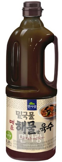 면사랑 (냉장) 밑국물 매운 해물맛육수 1.8L, 1개