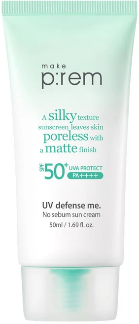 메이크프렘 유브이 디펜스 미 노 세범 선크림 SPF50+ PA++++, 50ml, 1개 - 쿠팡