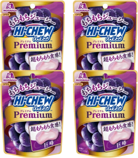 모리나가 하이츄 프리미엄 포도, 35g, 4개