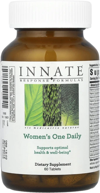 INNATE 여성용 원 데일리 하루 1알 천연 종합 비타민 60정, 상품, 1개 - 쿠팡