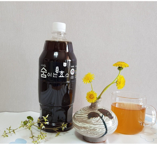 숨쉬는 산야초효소 효소단식 효소다이어트 소화 변비 위장염 50여종의 산야초를 10 년 이상 발효 시킨 산야초효소 1L 1병