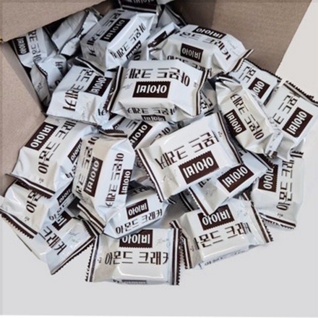 [놀러과자] 해태 아이비 아몬드 크래커 사무실 간식 대용량 개별포장, 30개