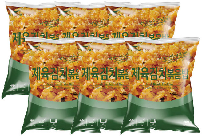 [치타마켓] 한우물 제육김치볶음밥 200g 볶음밥, 6개