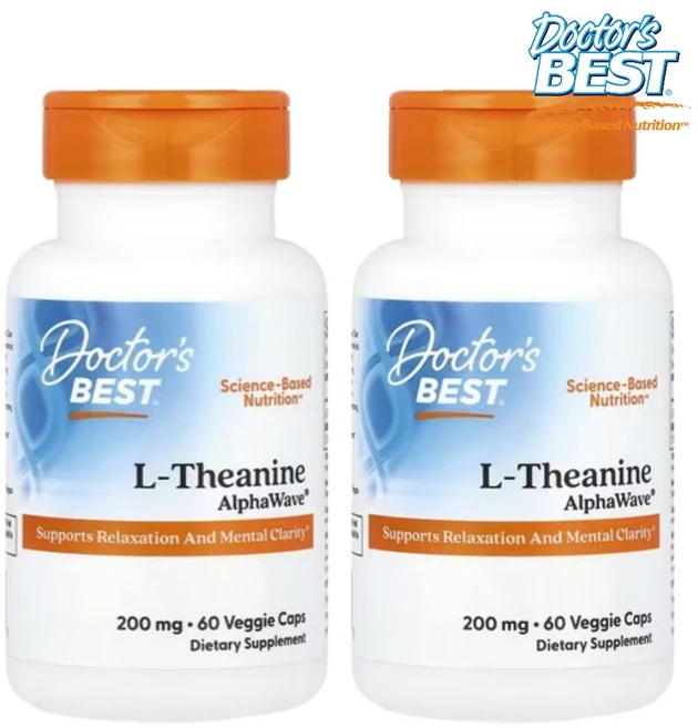 엘 테아닌 알파웨이브 AlphaWavev 200mg 60 베지캡슐 닥터스베스트 1+1, 60정 - 쿠팡