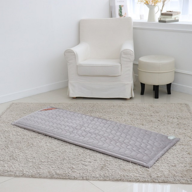 카보니 탄소매트 쇼파형 거실형 침대형 숯 원적외선 자가발열 더웜 매트 전자파없는 전기장판 카본 매트 극세사 면 웜매트 매트형 원테크, 쇼파형 극세사, 극세사 그레이, 대형(55*200)