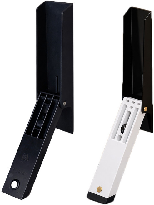 PUREGO 무타공 원터치 도어스토퍼 현관문 말굽 말발굽, 블랙, 1개