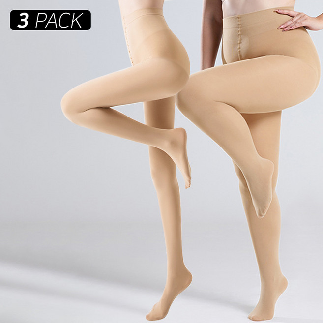 패션파트너 국산 80D 빅사이즈 XXL 롱다리 입체 힙 팬티 스타킹 레깅스 3매 세트