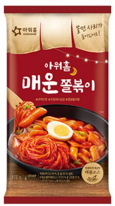 냉장 아워홈 매운쫄볶이 470g, 1개