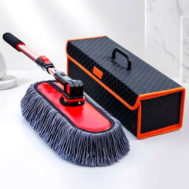 캐롤링 고급 차량용 먼지털이 대형 + 케이스, 1개