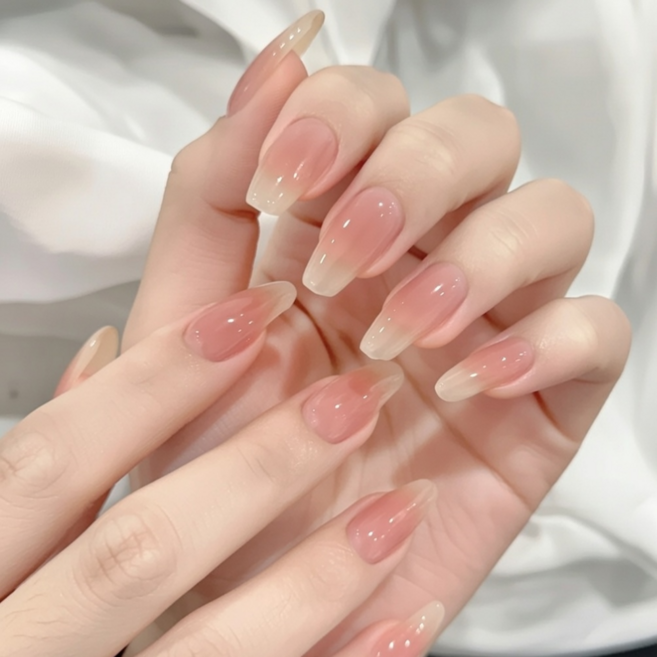 코코제이 젤네일 스트립 과즙컬러 시리즈, 2개, 피치 누드