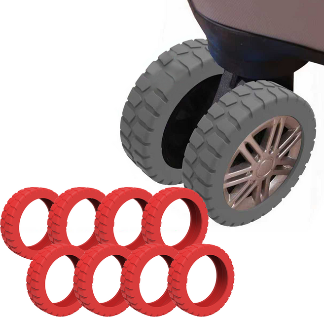 픽101 여행용 캐리어 실리콘 바퀴 보호 커버 덮개 먼지 오염 방지