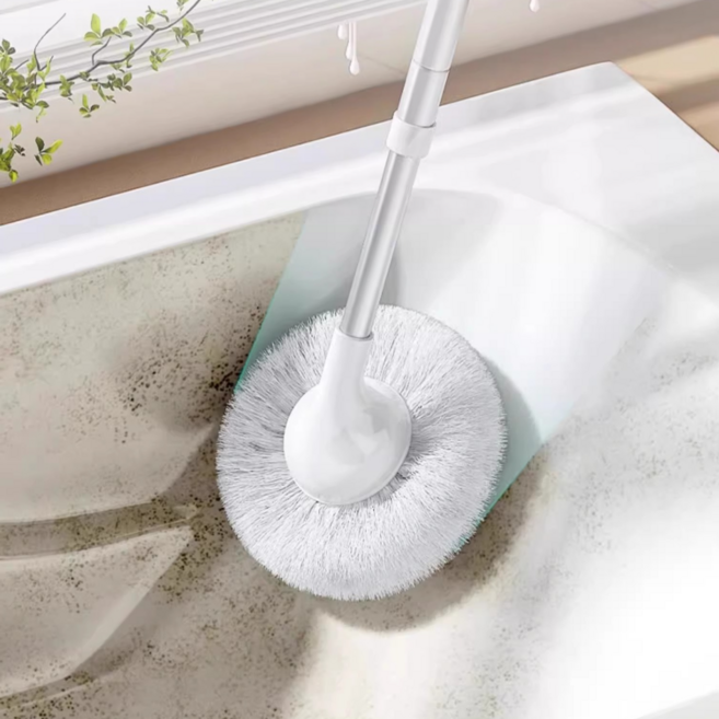 리쥬아 털방울솔 세면대 욕조 청소솔, 화이트, 1개