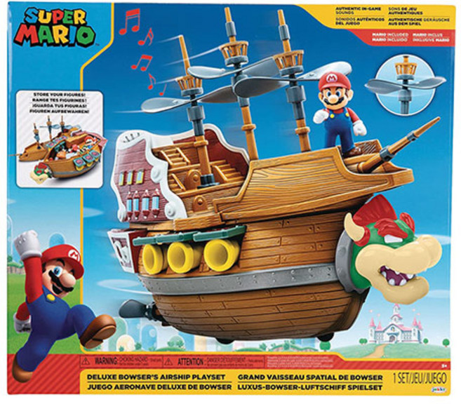 밤나무 닌텐도 슈퍼마리오 DLX 쿠파비행선 플레이세트, 신디cp 본상품선택, 1개
