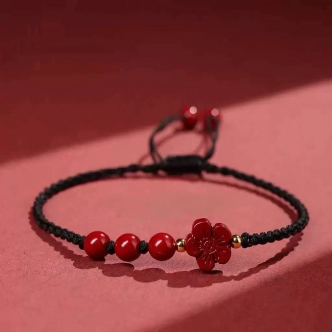 대홍샵 소원성취 행운의 도화꽃 매듭 팔찌