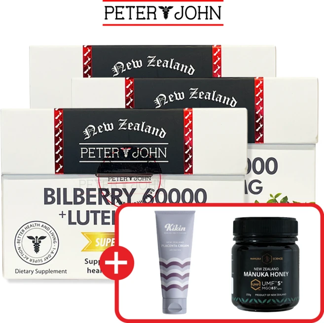 피터앤존 빌베리 60000 루테인 25mg 정품 보장 (60캡슐), 3박스, 60정 - 쿠팡