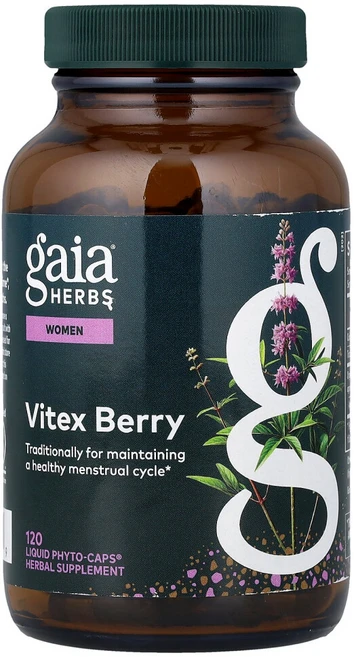 가이아허브 여성용 바이텍스 열매 베지 액상 파이토 캡슐 120정, 1개 - 쿠팡