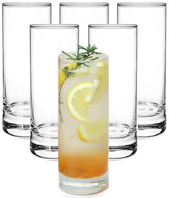 엘리아트 홈카페 하이볼 long 글라스 330ml, 6개