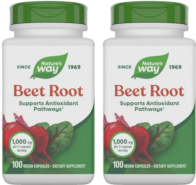 네이쳐스웨이 비트 루트 500mg 베지테리안 캡슐, 100정, 2개 - 쿠팡