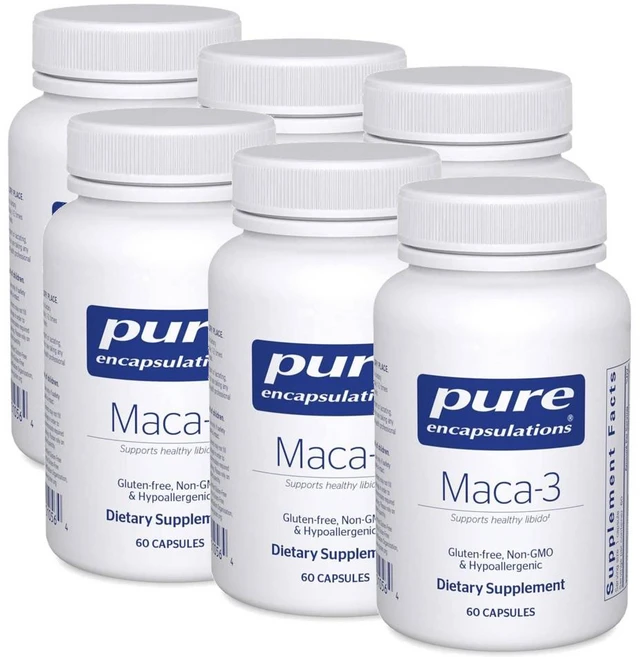 퓨어인캡슐레이션 마카3 캡슐 Pure Encapsulations Maca-3, 60정, 6개 - 쿠팡