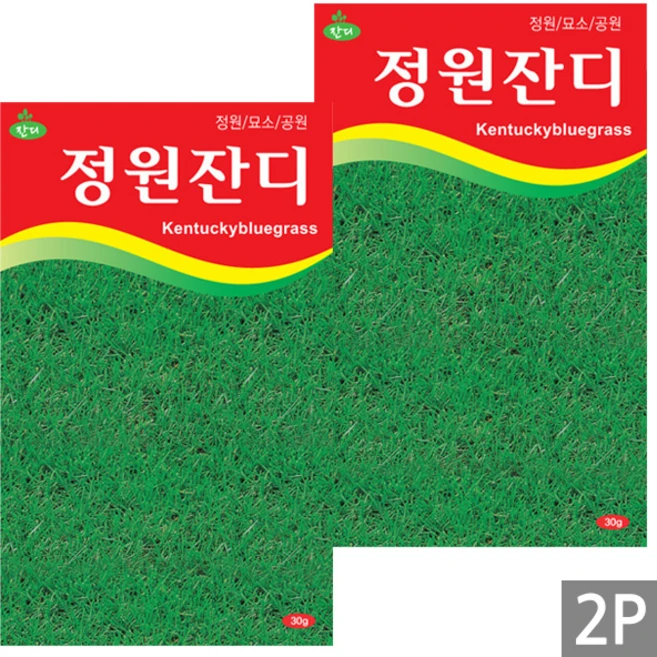 세인화분 정원잔디 소포장 - 잔디씨 씨 씨앗, 2개 - 쿠팡