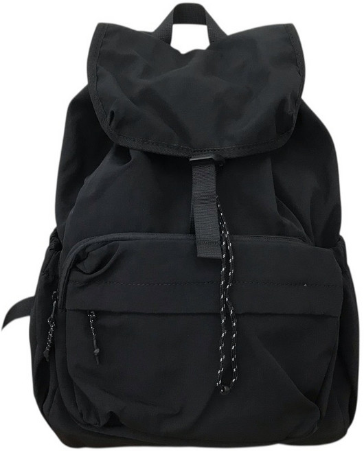 LLSSNOW 尼龍後背包, 黑色 (C661537+30)