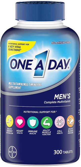 원어데이 One A Day 남성 멀티비타민 Men's Multivitamin, 3개, 300정