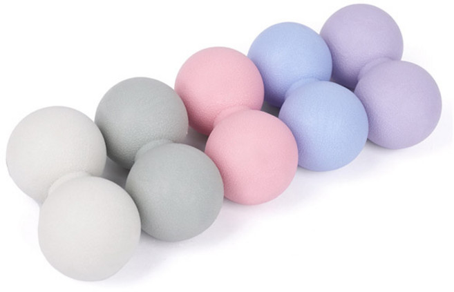 [iwanna] TPE 땅콩 마사지볼 국소 부위 집중 롤링 마사지, 스카이웨이 블루, 1개