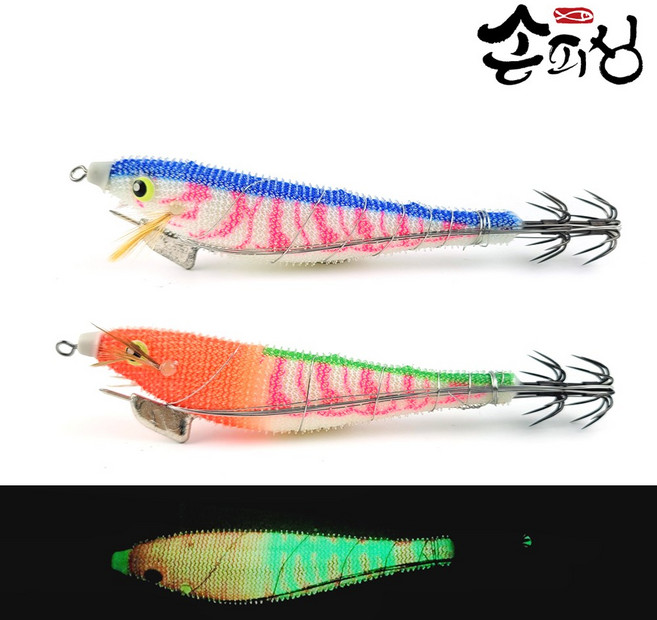 손피싱 실리콘 삼봉에기 생미끼 스테이 레이저 쭈꾸미 한치 문어 갑오징어 애기 카본바늘 스턴 채비, 삼봉 스테이에기, 10g, 1개, 퍼플