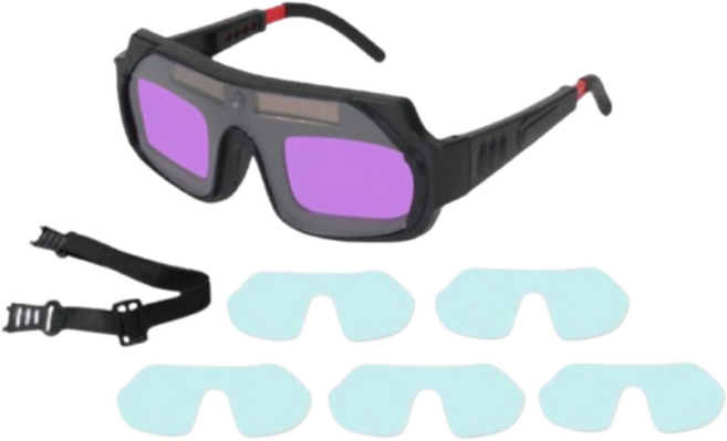 용접메스터 자동차광 용접안경 보호필름5매 고글변환줄1개, 1세트