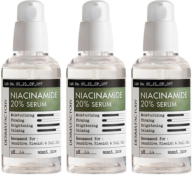 더마팩토리 나이아신아마이드 20% 세럼, 80ml, 3개