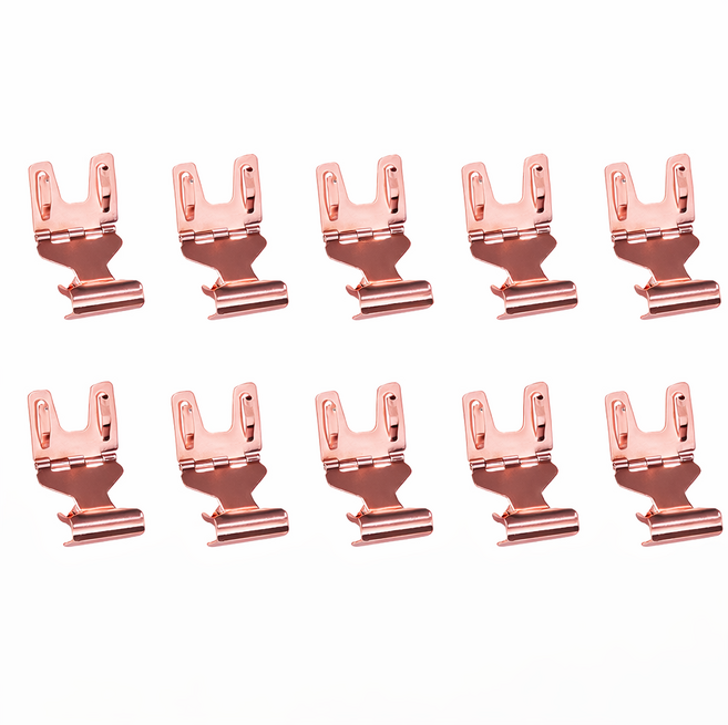 애니모어 집게형 클립 메모홀더 명함꽂이 pop 쇼클립 네임택, 10개, 로즈골드