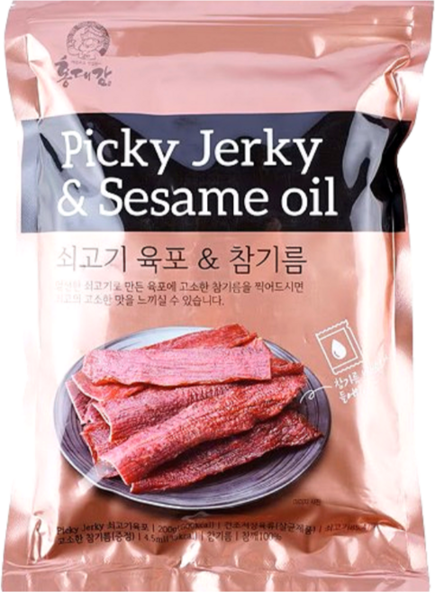 Picky Jerky 쇠고기 육포 & 참기름, 1개
