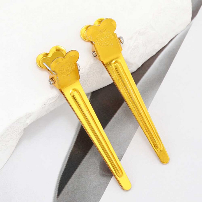 미용 헤어 고정 핀 앞머리 집게 뿌리 실헤어 알루미늄