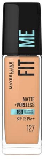 Maybelline Maybelline New York Fit Me Matte Liquid Foundation 30 ml, 127 Golden Honey (팩 of 2)